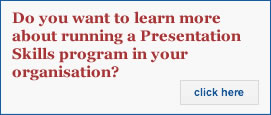 Do you want to learn more about running a Presentation Skills program?
